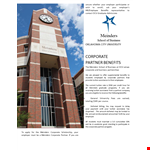 Corporate Partnership One Sheet example document template