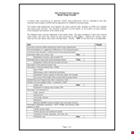 Market Study Checklist Template example document template