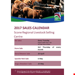 Sales Calendar In Pdf example document template