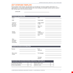 Effective Exit Interview Template for Schools - Gain Insights and Support for Students example document template