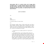 Property Offer Acceptance Letter Template example document template