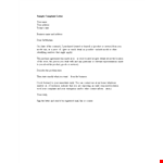 Sample Company Complaint Letter example document template