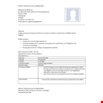 Executive Resume Template for Legal Assistants in Litigation example document template