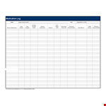 Medication Schedule Template - Keep Track of Your Medication example document template