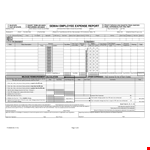 Business Expense Report Template | Track Employee Expenses, Total, State, Advance, Mileage example document template