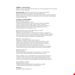 Sales Project Coordinator Resume example document template