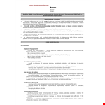 Human Resource Management Sample Resume example document template