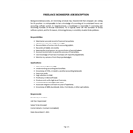 Freelance Accounting Clerk Job Description example document template