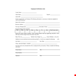 Employment and Business Income Verification Letter - Please Follow the Following example document template