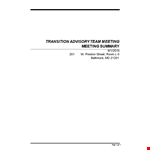 Project Team Meeting Minutes Template example document template