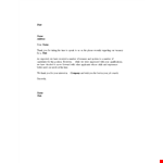 Phone Interview Letter example document template 