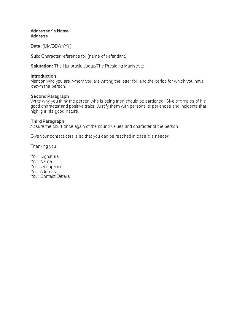 Character Witness Letter Straightforward Process character-witness-letter-straightforward-process