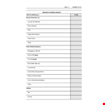 Company Expense Budget Template example document template