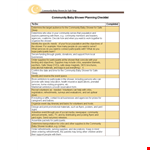 Community Baby Shower Planning Checklist - Tips for Sleep, Participants, and Shower! example document template 