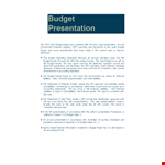 Financial Budget Presentation Template: Manage Liabilities & Achieve Results example document template