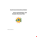 Server Disaster Recovery Plan Example - Protecting Your Physical and Virtual Servers example document template