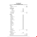 Free Income Statement Template - Easily Track Your Expenses &amp; Income example document template