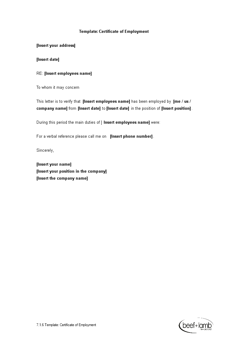 free-template-certificate-of-employment-sample