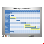 Project Management High Level Timeline example document template