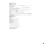 Hunting Permission Slip Template example document template 