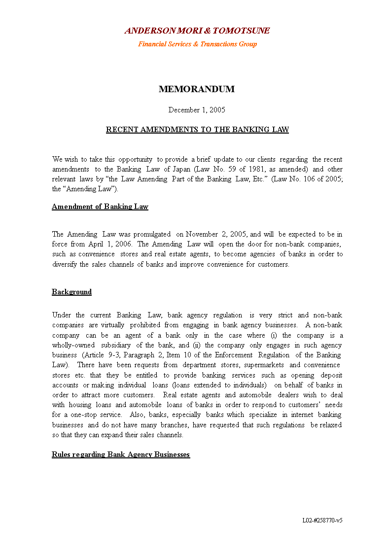 Investment Banking Memo Template investment-banking-memo-template
