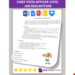 Head Pizza Chef job description example document template