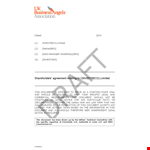 Shareholder Agreement for Company Investors and Shareholder Groups example document template