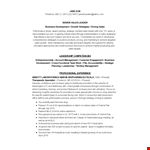 Healthcare Sales Manager Resume example document template