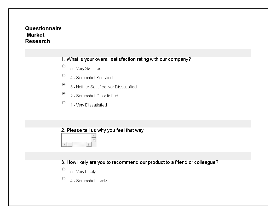 Create a Satisfied Questionnaire Template | Easy to Use and Effective