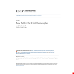 Sample Restaurant Business Plan Template - Create a Winning Business Strategy example document template