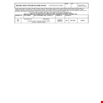 Formal Material inspection example document template