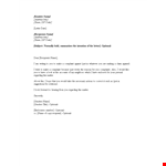 Landlord Tenant Complaint Letter example document template