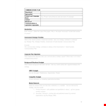 Effective Communication Plan Template: Strategy, Objectives & Campaign Inclusions example document template