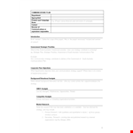 Effective Communication Plan Template: Strategy, Objectives & Campaign Inclusions example document template 