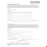 Expert Letter of Recommendation Tips for Chicago & Columbia College Applicants example document template