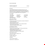 Music Teacher Resume Example example document template