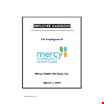 Sample Employee Handbook Template - Create a Comprehensive Policy Guide example document template