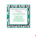 Invited to Share: Housewarming Invitation Template example document template