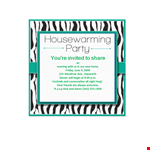 Invited to Share: Housewarming Invitation Template example document template 