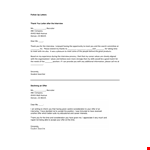 Sample: "Thank You Letter After Interview – Expressing Gratitude and Confirming Offer example document template 