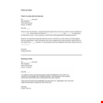 Sample: "Thank You Letter After Interview – Expressing Gratitude and Confirming Offer example document template