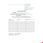 Silent Auction Bid Sheet for Mexico Cactus - Bidding Made Easy example document template