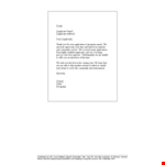 Sorry to Inform You: Rejection Letter for Community Applicant | Sincerely example document template
