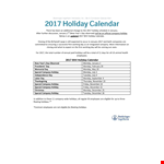 Special Company Holiday - Enjoy a long weekend starting on Monday example document template
