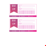 Coupon Template Word example document template