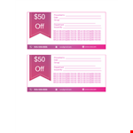 Coupon Template Word example document template 