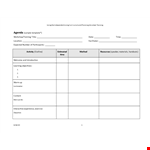 Training Agenda Outline Template example document template
