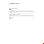 Employee Agreement Termination Letter example document template