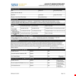 Leave of Absence Template for Employee Medical Program example document template