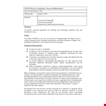 Dhhs Time And Attendance Policy example document template